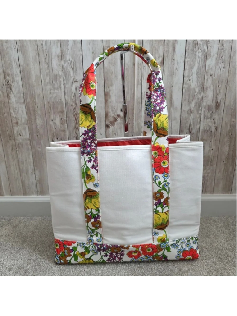 Coach Large Tote Bag Floral Summer Mothers Day Beach NWOT